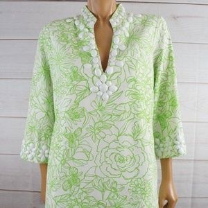 New Lilly Pulitzer Sz 12 Tunic Top Newbury Beaded